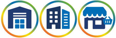 warehouses retail commercial icon