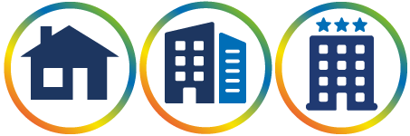 hospitality residential commercial icon
